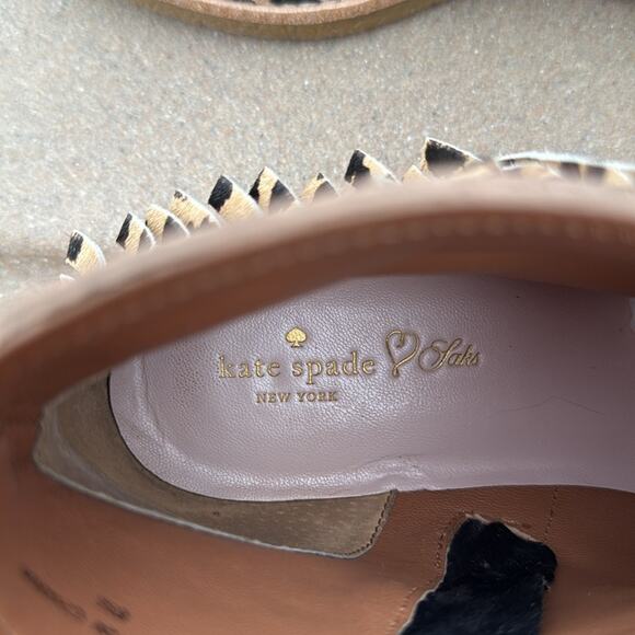 Kate Spade Betsie Leopard Calf Hair Ankle Booties – Size 8 | Fringe Detail - Picture 3 of 7